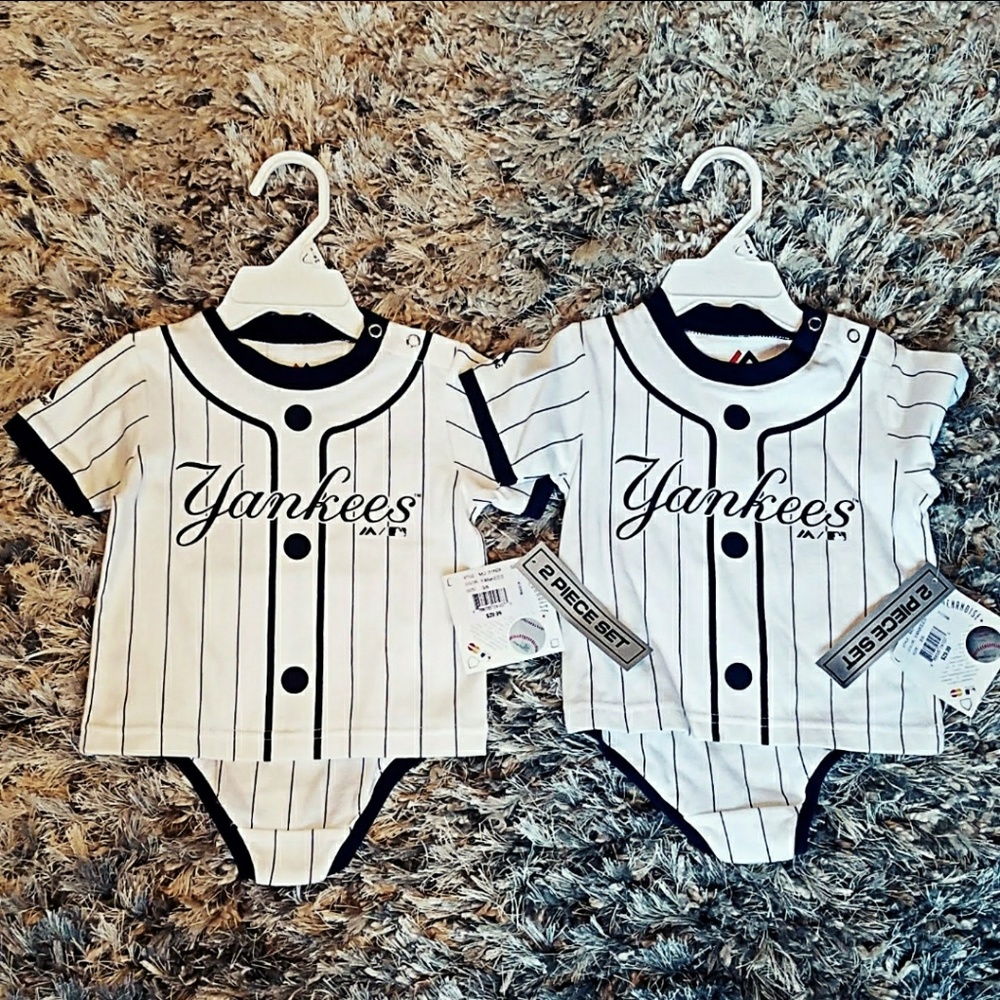 Yankees Baby Outfit Twin Baby Set